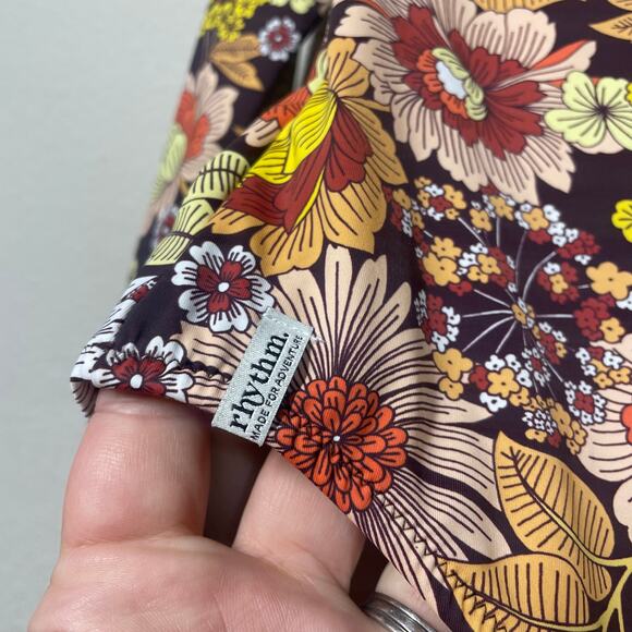 Rhythm Free People Small Sun Dance Long Sleeves One Piece Rash Guard Long Sleeve - Picture 12 of 13